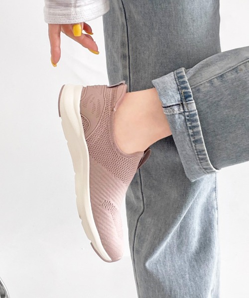 MK MICHEL KLEIN(エムケーミッシェルクラン)の「【ハンズフリー】MK 超軽量 ワンステップ フィット ニット スリッポン スニーカー MK-2817(スニーカー・レディース・ブラック/ピンク/ネイビー・22.5cm/23cm/23.5cm/24cm/24.5cm)」の18枚目の写真