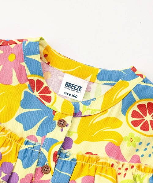 BREEZE(ブリーズ)の「【リンク/26年夏新作】シェフワンピ―ス(ワンピース・キッズ・キナリ/レインボー/レッド・80/90/100/110/120/130/140)」の6枚目の写真
