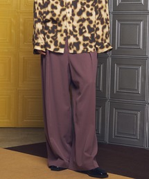 MAISON SPECIAL | 《UNISEX》Crispy Cross Calze Two-tuck Prime-Wide Slacks/クリスピークロスカルゼツータックプライムワイドスラックス【MAISON SPECIAL/メゾンスペシャル】■セットアップ対応■(スラックス)