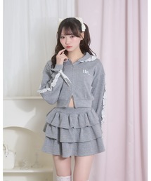 BUNNY APARTMENT（バニーアパートメント）の「カラーフリルパーカーセットアップ（セットアップ）」