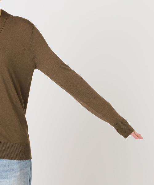 plage(プラージュ)の「LE PETIT PULLE / ル プティ プレ 別注 VN カーディガン(カーディガン/ボレロ・レディース・ブラウン系その他・FREE)」の13枚目の写真