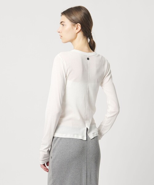 Pheeta(フィータ)の「<Pheeta>Hedy ロングスリーブ カットソー / 015C-CU10(Tシャツ/カットソー・レディース・ライトグレー/ダークブラウン・FREE)」の9枚目の写真