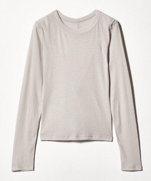 Pheeta(フィータ)の「<Pheeta>Hedy ロングスリーブ カットソー / 015C-CU10(Tシャツ/カットソー・レディース・ライトグレー/ダークブラウン・FREE)」の17枚目の写真