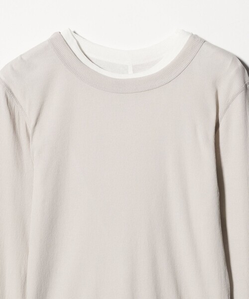 Pheeta(フィータ)の「<Pheeta>Hedy ロングスリーブ カットソー / 015C-CU10(Tシャツ/カットソー・レディース・ライトグレー/ダークブラウン・FREE)」の16枚目の写真