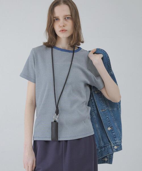 URBAN RESEARCH Sonny Label(アーバンリサーチサニーレーベル)の「ジャガードアソートコンパクトTシャツ(Tシャツ/カットソー・レディース・ブルー系その他/オートミール/ブラック系その他/グレー・FREE)」の7枚目の写真