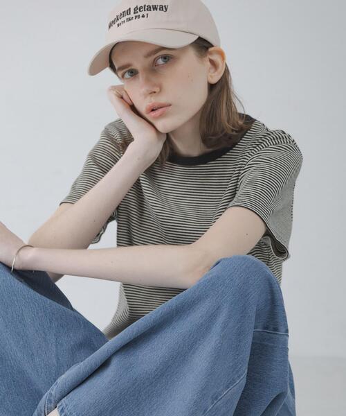 URBAN RESEARCH Sonny Label(アーバンリサーチサニーレーベル)の「ジャガードアソートコンパクトTシャツ(Tシャツ/カットソー・レディース・ブルー系その他/オートミール/ブラック系その他/グレー・FREE)」の14枚目の写真