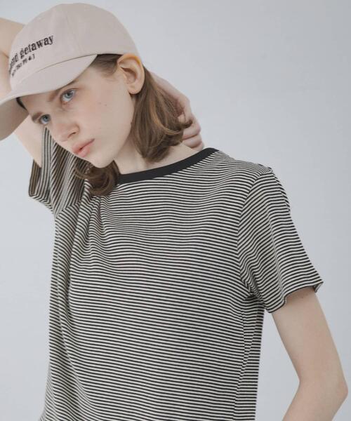 URBAN RESEARCH Sonny Label(アーバンリサーチサニーレーベル)の「ジャガードアソートコンパクトTシャツ(Tシャツ/カットソー・レディース・ブルー系その他/オートミール/ブラック系その他/グレー・FREE)」の15枚目の写真