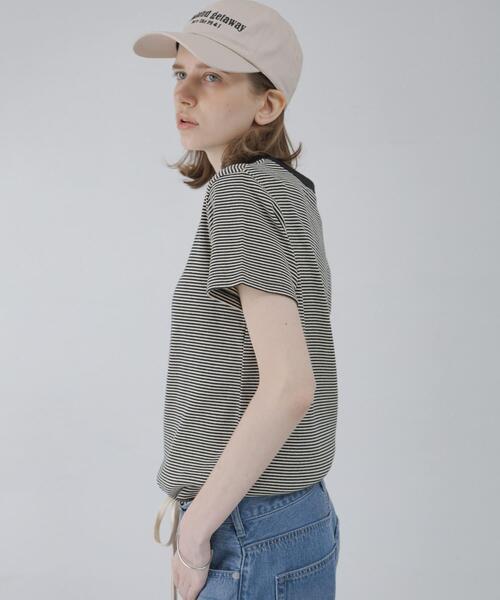 URBAN RESEARCH Sonny Label(アーバンリサーチサニーレーベル)の「ジャガードアソートコンパクトTシャツ(Tシャツ/カットソー・レディース・ブルー系その他/オートミール/ブラック系その他/グレー・FREE)」の18枚目の写真
