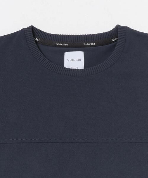 URBAN RESEARCH（アーバンリサーチ）の「Wide Dad　BREEZY TECH SHORT-SLEEVE T-SHIRTS（Tシャツ/カットソー・メンズ・ネイビー/ブラック・2/1）」の9枚目の写真