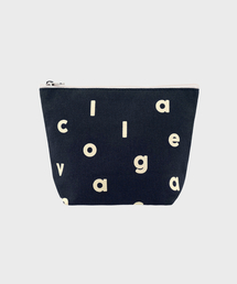 COLLAGEVACANCE（コラージュバカンス）の「Logo Alphabet Color Pouch (Navy)（ポーチ）」