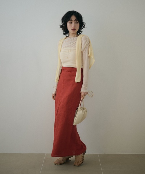 LAULEN(ローレン)の「mesh square toe heel mule /メッシュスクエアトゥヒールミュール(サンダル・レディース・ブラック/ベージュ・23cm/24cm/25cm)」の12枚目の写真
