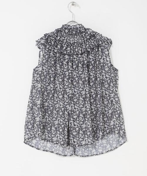 URBAN RESEARCH ROSSO WOMEN(アーバンリサーチ ロッソ)の「フラワープリントフリルブラウス(シャツ/ブラウス・レディース・イエロー/ネイビー/グレー・FREE)」の21枚目の写真