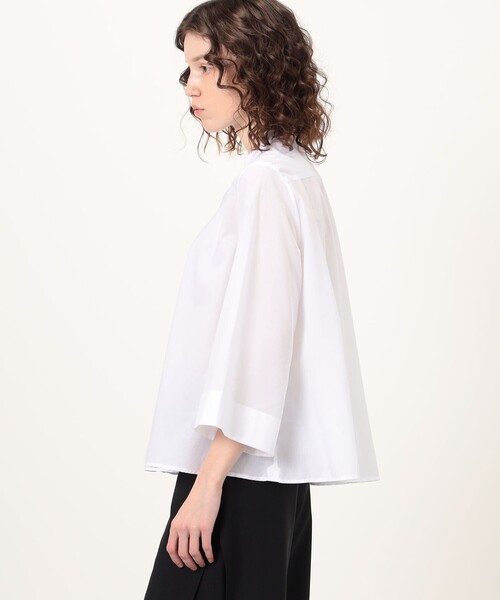 BOURRIENNE ParisX(ブリエンヌパリディス)の「BOURRIENNE VAPOREUSE コットンシャツ(シャツ/ブラウス・レディース・ホワイト・36)」の4枚目の写真