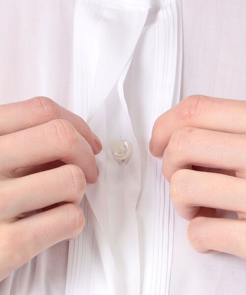 BOURRIENNE ParisX(ブリエンヌパリディス)の「BOURRIENNE VAPOREUSE コットンシャツ(シャツ/ブラウス・レディース・ホワイト・36)」の10枚目の写真