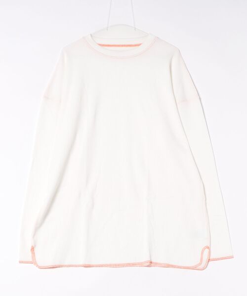 B.I.D.(ビーアイディー)の「UNIVERSAL OVERALL / Heavyweight thermal loose fit L/S / UVOP-005(Tシャツ/カットソー・メンズ・ブラック/オレンジ・X-LARGE/LARGE)」の2枚目の写真