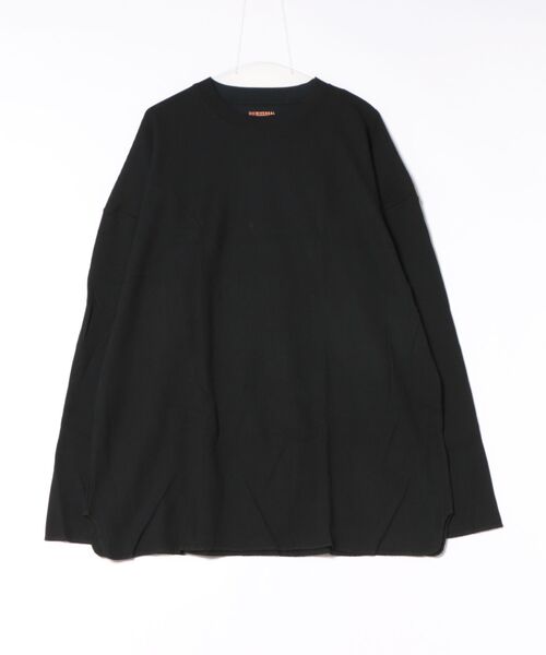 B.I.D.(ビーアイディー)の「UNIVERSAL OVERALL / Heavyweight thermal loose fit L/S / UVOP-005(Tシャツ/カットソー・メンズ・ブラック/オレンジ・X-LARGE/LARGE)」の1枚目の写真