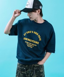 SIDEWAY STANCE（サイドウェイスタンス）の「【SIDEWAY STANCE】裏毛 ライトスウェット 半袖Tシャツ（スウェット）」