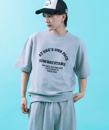 SIDEWAY STANCE（サイドウェイスタンス）の「【SIDEWAY STANCE】裏毛 ライトスウェット 半袖Tシャツ（スウェット）」