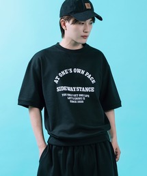 SIDEWAY STANCE（サイドウェイスタンス）の「【SIDEWAY STANCE】裏毛 ライトスウェット 半袖Tシャツ（スウェット）」