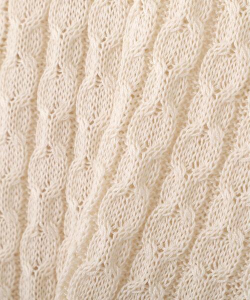 PROPORTION BODY DRESSING(プロポーションボディドレッシング)の「<a>シルク混サマーケーブル / 1216176402(ニット/セーター・レディース・オフホワイト/レッド/ピンク/ネイビー/イエロー・FREE)」の13枚目の写真