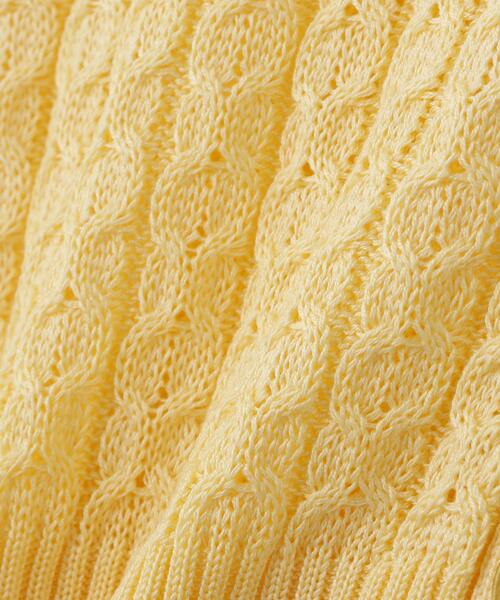PROPORTION BODY DRESSING(プロポーションボディドレッシング)の「<a>シルク混サマーケーブル / 1216176402(ニット/セーター・レディース・オフホワイト/レッド/ピンク/ネイビー/イエロー・FREE)」の7枚目の写真