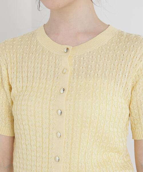 PROPORTION BODY DRESSING(プロポーションボディドレッシング)の「<a>シルク混サマーケーブル / 1216176402(ニット/セーター・レディース・オフホワイト/レッド/ピンク/ネイビー/イエロー・FREE)」の17枚目の写真