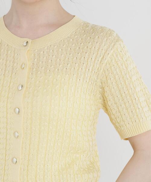 PROPORTION BODY DRESSING(プロポーションボディドレッシング)の「<a>シルク混サマーケーブル / 1216176402(ニット/セーター・レディース・オフホワイト/レッド/ピンク/ネイビー/イエロー・FREE)」の18枚目の写真