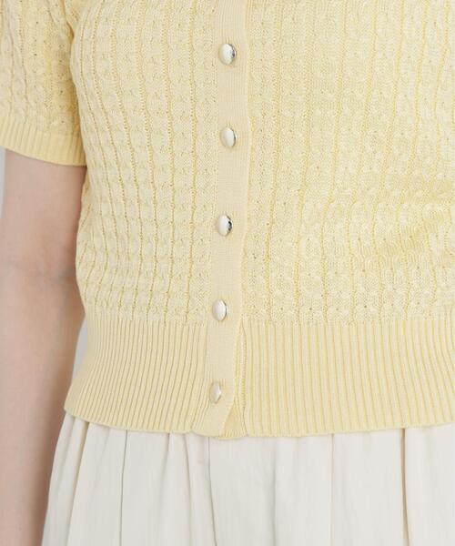 PROPORTION BODY DRESSING(プロポーションボディドレッシング)の「<a>シルク混サマーケーブル / 1216176402(ニット/セーター・レディース・オフホワイト/レッド/ピンク/ネイビー/イエロー・FREE)」の16枚目の写真