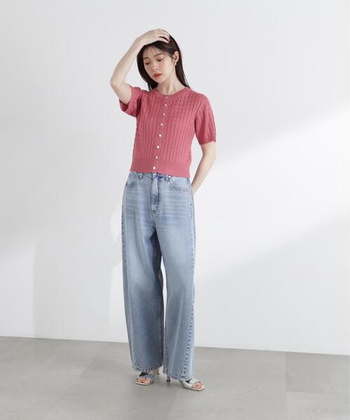 PROPORTION BODY DRESSING(プロポーションボディドレッシング)の「<a>シルク混サマーケーブル / 1216176402(ニット/セーター・レディース・オフホワイト/レッド/ピンク/ネイビー/イエロー・FREE)」の13枚目の写真