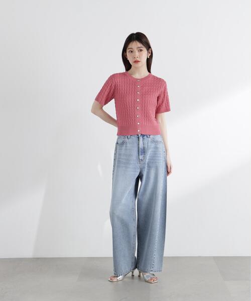 PROPORTION BODY DRESSING(プロポーションボディドレッシング)の「<a>シルク混サマーケーブル / 1216176402(ニット/セーター・レディース・オフホワイト/レッド/ピンク/ネイビー/イエロー・FREE)」の20枚目の写真
