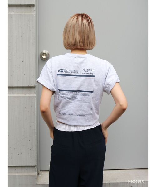 Ungrid(アングリッド)の「USPS別注バック ロゴTee(Tシャツ/カットソー・レディース・ライトグレー/オフホワイト・FREE)」の20枚目の写真