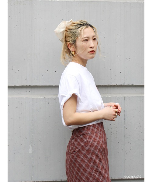 Ungrid(アングリッド)の「USPS別注バック ロゴTee(Tシャツ/カットソー・レディース・ライトグレー/オフホワイト・FREE)」の10枚目の写真