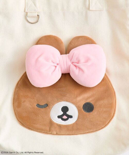 OLIVE des OLIVE(オリーブデオリーブ)の「makeup Rilakkuma トートバッグ(トートバッグ・レディース・ピンク/アイボリー・FREE)」の10枚目の写真