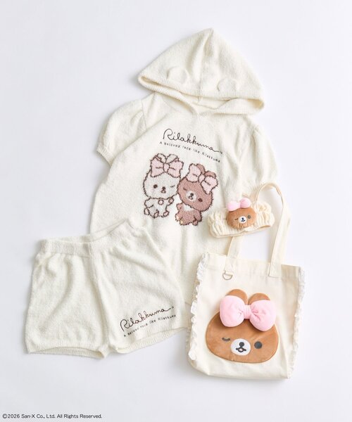 OLIVE des OLIVE(オリーブデオリーブ)の「makeup Rilakkuma トートバッグ(トートバッグ・レディース・ピンク/アイボリー・FREE)」の13枚目の写真