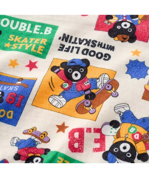 DOUBLE_B(ダブルビー)の「STREET RIDE総柄トレーナー(スウェット・キッズ・マルチ・80cm/130cm/120cm/110cm/100cm/90cm)」の6枚目の写真