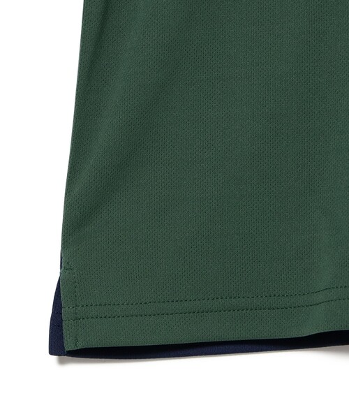 BEAMS GOLF（ビームスゴルフ）の「ORANGE LABEL / クレイジーパターン GREEN ロゴ ポロシャツ（吸水速乾・UVカット）（ポロシャツ・メンズ・ネイビー/ホワイト/グリーン・M/S/XL/L）」の20枚目の写真