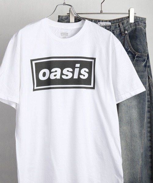 WESTSEA(ウエストシー)の「oasis バンドフォト & ロゴプリント ヴィンテージライク 半袖Tシャツ(Tシャツ/カットソー・メンズ・ブラック系その他/イエロー/ブラック/ホワイト系その他/ホワイト・M/L/XL)」の3枚目の写真