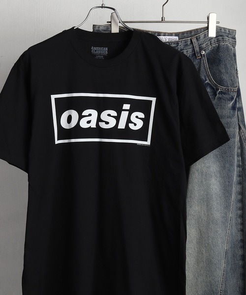WESTSEA(ウエストシー)の「oasis バンドフォト & ロゴプリント ヴィンテージライク 半袖Tシャツ(Tシャツ/カットソー・メンズ・ブラック系その他/イエロー/ブラック/ホワイト系その他/ホワイト・M/L/XL)」の4枚目の写真