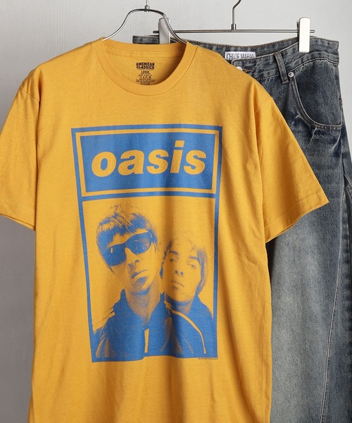 WESTSEA(ウエストシー)の「oasis バンドフォト & ロゴプリント ヴィンテージライク 半袖Tシャツ(Tシャツ/カットソー・メンズ・ブラック系その他/イエロー/ブラック/ホワイト系その他/ホワイト・M/L/XL)」の5枚目の写真