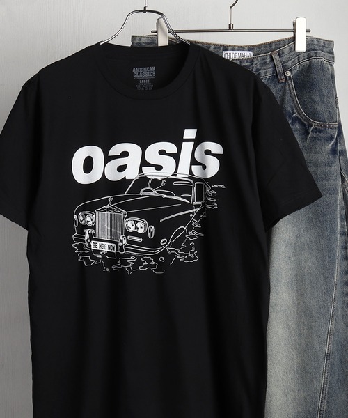 WESTSEA(ウエストシー)の「oasis バンドフォト & ロゴプリント ヴィンテージライク 半袖Tシャツ(Tシャツ/カットソー・メンズ・ブラック系その他/イエロー/ブラック/ホワイト系その他/ホワイト・M/L/XL)」の6枚目の写真