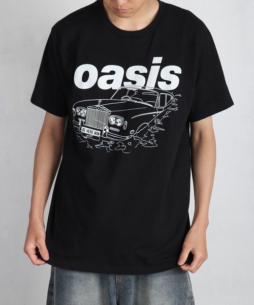 WESTSEA(ウエストシー)の「oasis バンドフォト & ロゴプリント ヴィンテージライク 半袖Tシャツ(Tシャツ/カットソー・メンズ・ブラック系その他/イエロー/ブラック/ホワイト系その他/ホワイト・M/L/XL)」の7枚目の写真