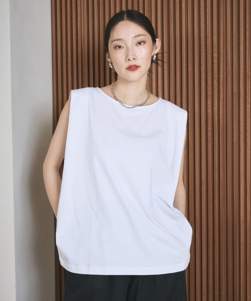ボックスタックノースリーブ 242849（Tシャツ/カットソー）｜LEPSIM