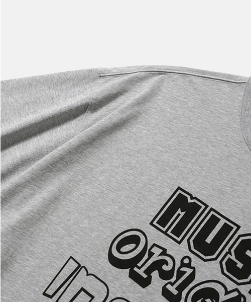 MOIF（モイフ）の「[SS26] ACROSTIC POEM H/S TEE / HEATHER GRAY（Tシャツ/カットソー・メンズ・その他・1(S)/2(M)/3(L)）」の4枚目の写真