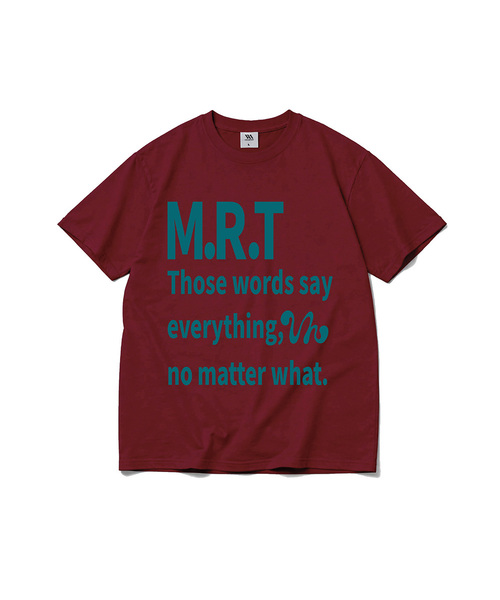 VENHIT（ベンヒット）の「MRTレタリングクールコットン半袖Tシャツ（Tシャツ/カットソー・レディース・ブラック/ホワイト/バーガンディー・SMALL/MEDIUM/LARGE/X-LARGE）」の3枚目の写真