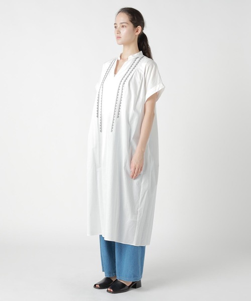 ZUCCa（ズッカ）の「TRIANGLE EMBROIDERY / ワンピース / P（ワンピース・レディース・ブラック/ホワイト・M size）」の6枚目の写真