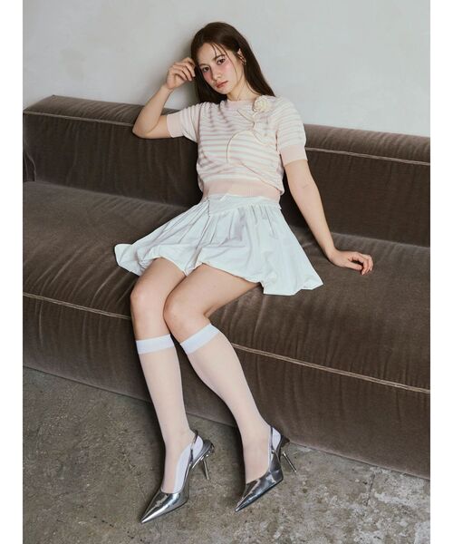 CALNAMUR(カルナムール)の「ウエストレーススカート(スカート・レディース・ブラック/ホワイト・FREE)」の17枚目の写真