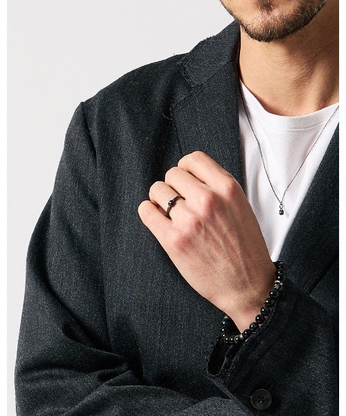 wjk(ダヴルジェイケイ)の「IVXLCDM×wjk noir gothic ring(リング・メンズ・ブラック・15 /17)」の1枚目の写真