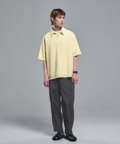 green label relaxing（グリーンレーベルリラクシング）の「ナイロン ツイル バレル ユーティリティ パンツ W4 -ストレッチ・接触冷感-（その他パンツ・メンズ・ダークグレー/ダークブラウン/ブラック・S/M/L/XL）」の9枚目の写真