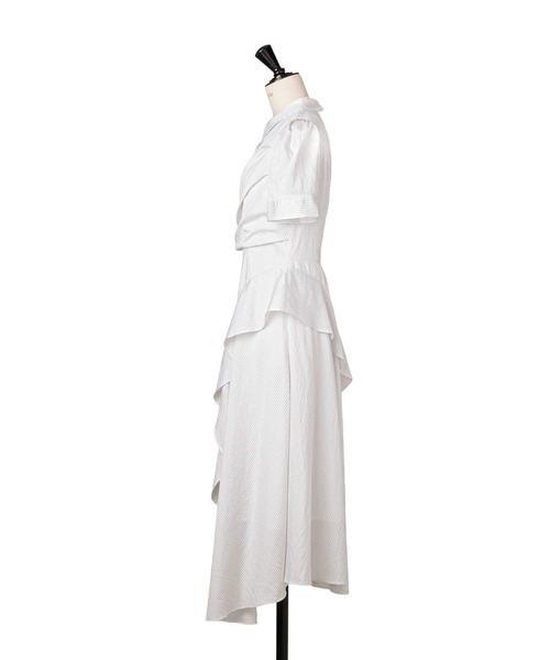 Her lip to(ハーリップトゥー)の「Striped Asymmetrical Shirt Dress(ワンピース・レディース・ブルー系/オフホワイト・S/M)」の21枚目の写真