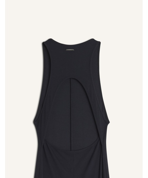 Maison Kitsune(メゾンキツネ)の「SOFT FINE RIB RACER BACK DRESS(ワンピース・レディース・ブラック・S/M/XS/L)」の3枚目の写真